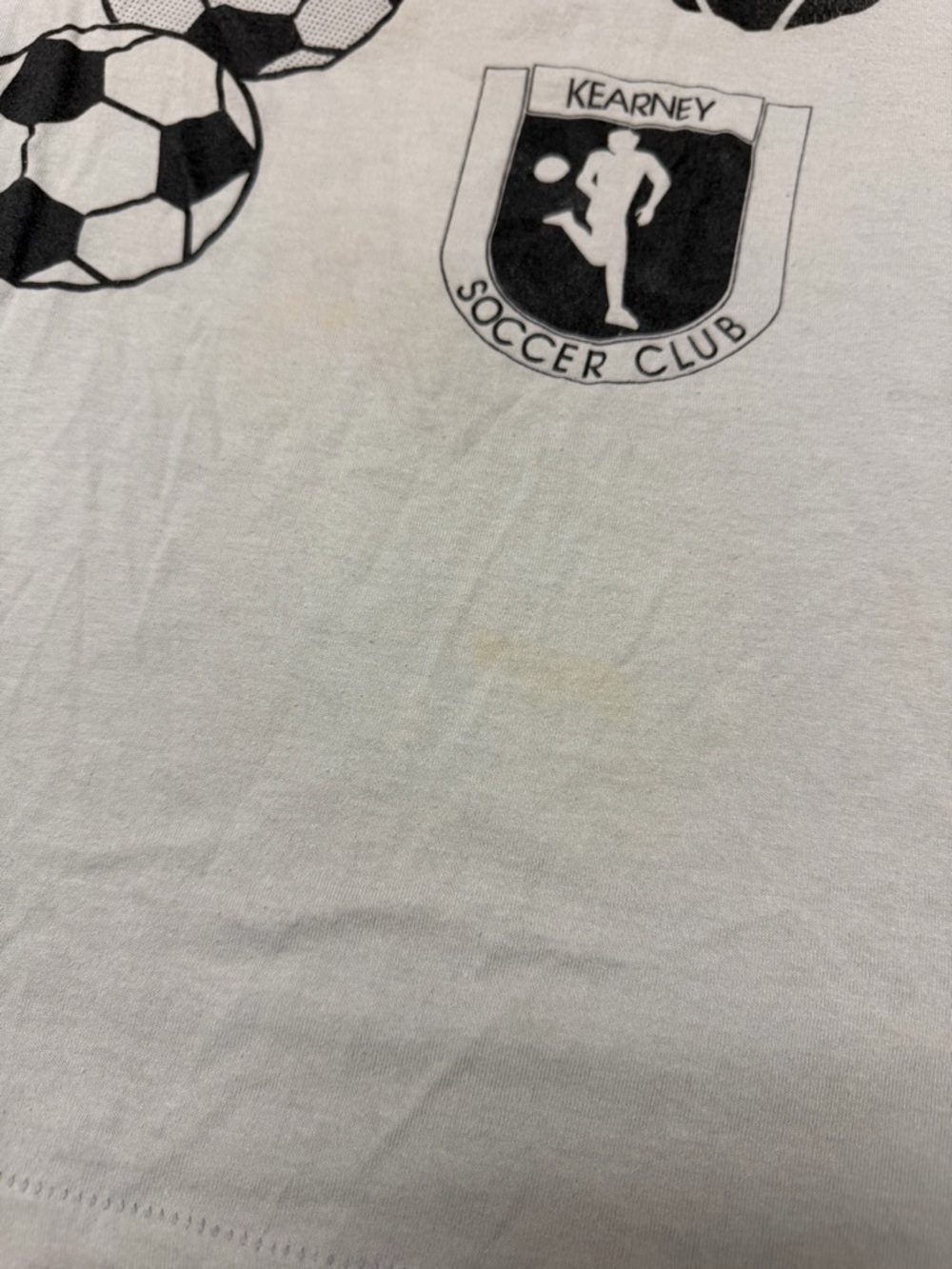 Vintage 1990s soccer tee Baby tee fit - Picture 2 of 6